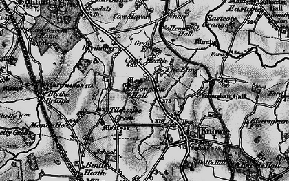 Old map of Copt Heath in 1899