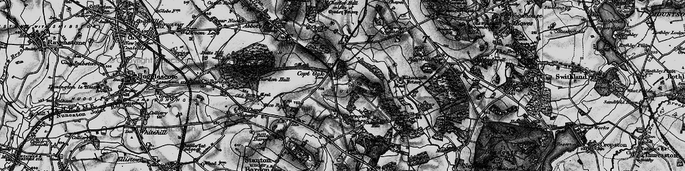 Old map of Copt Oak in 1895