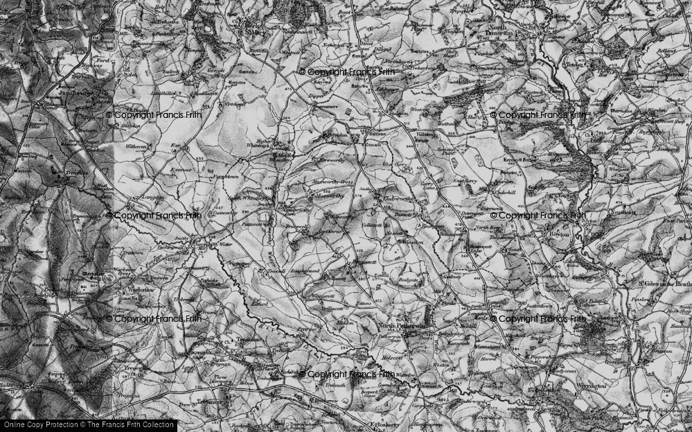Old Map of Copthorne, 1895 in 1895