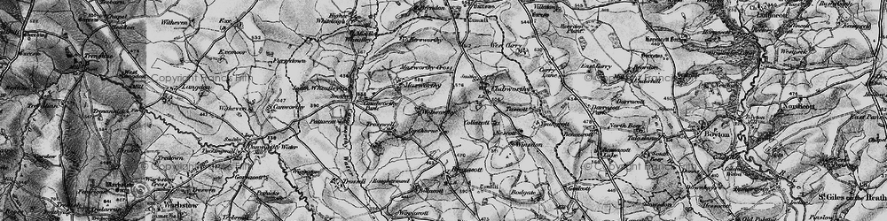 Old map of Copthorne in 1895