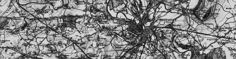 Old map of Copthorne in 1899