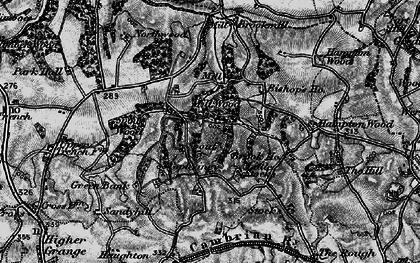 Old map of Hampton Wood Hall in 1897