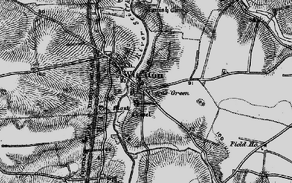 Old map of Copy's Green in 1899