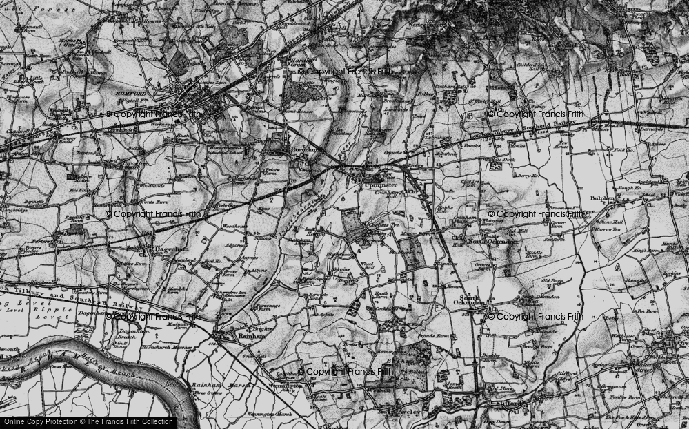 Historic Ordnance Survey Map of Corbets Tey, 1896