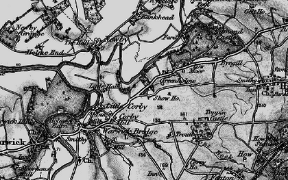 Old map of Corby Hill in 1897