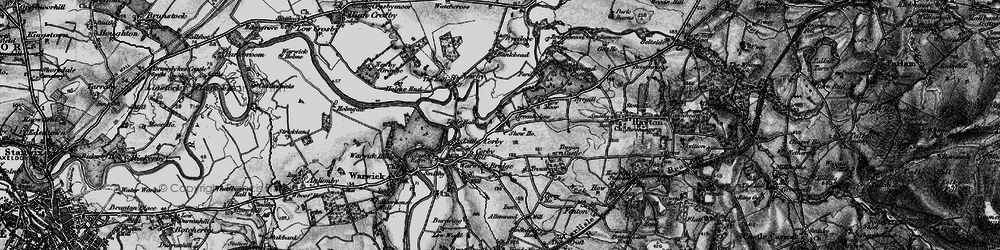 Old map of Corby Hill in 1897