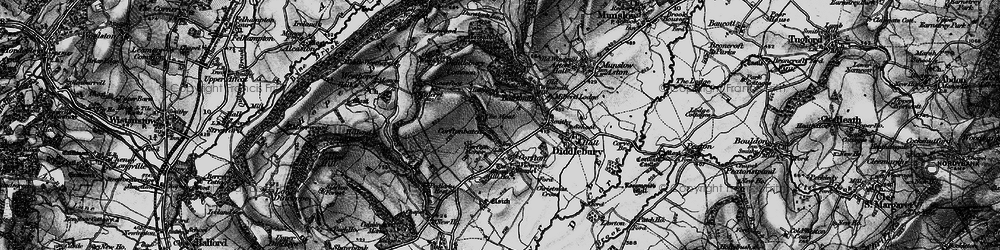 Old map of Corfton Bache in 1899