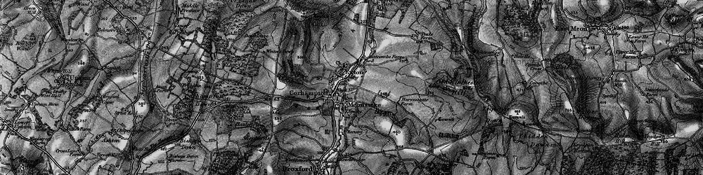 Old map of Corhampton in 1895