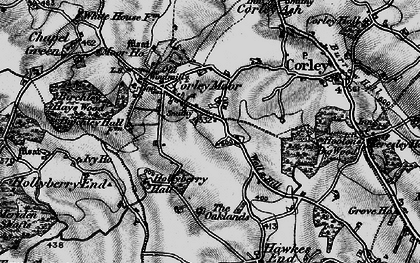 Old map of Corley Moor in 1899