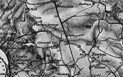 Old map of Abbas Hall in 1895