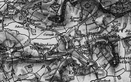 Old map of Cornett in 1898