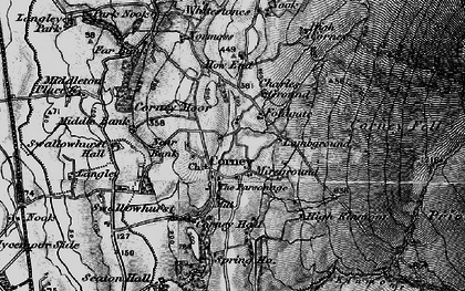 Old map of Burn Moor in 1897