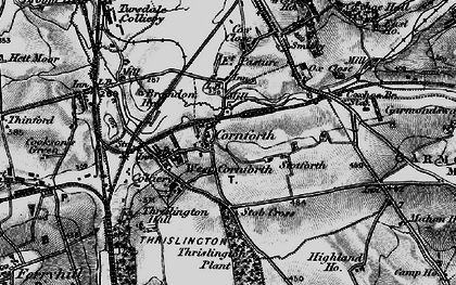 Old map of Cornforth in 1898