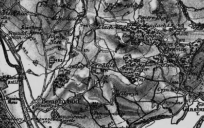 Old map of Cornhill in 1896