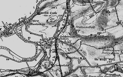 Old map of Cornhill on-Tweed in 1897