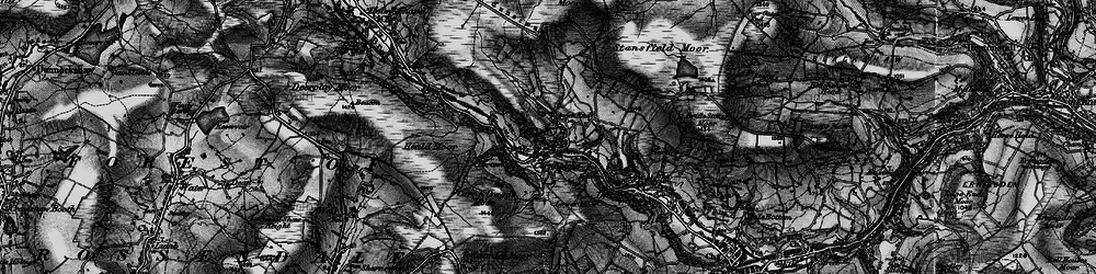 Old map of Cornholme in 1896