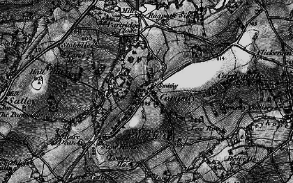 Old map of Cornsay in 1898