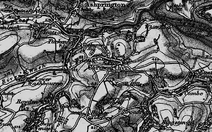 Old map of Cornworthy in 1898