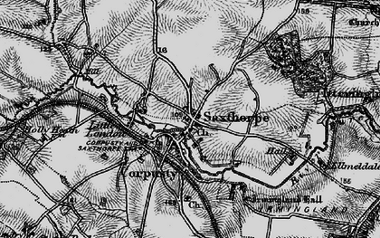 Old map of Corpusty in 1898