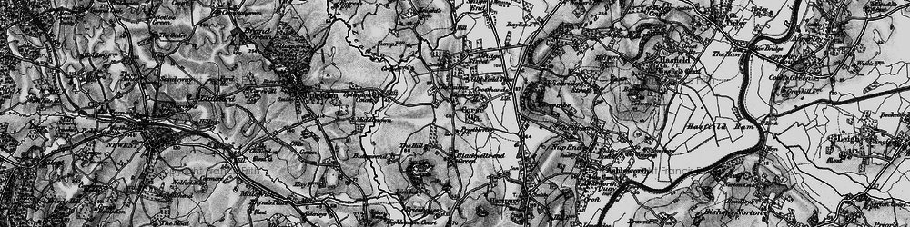 Old map of Buttersend in 1896