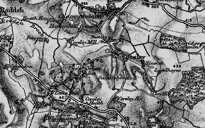 Old map of Corsley in 1898