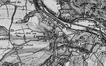 Old map of Corston in 1898