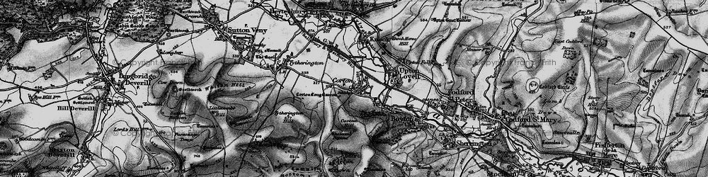 Old map of Corton in 1898