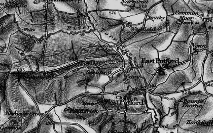 Old map of Cory in 1895