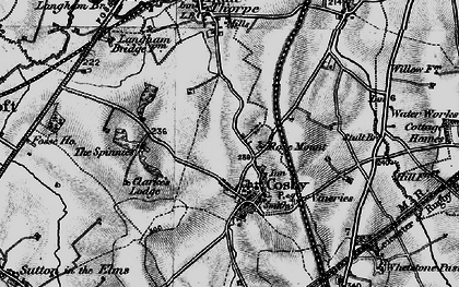 Old map of Cosby in 1899