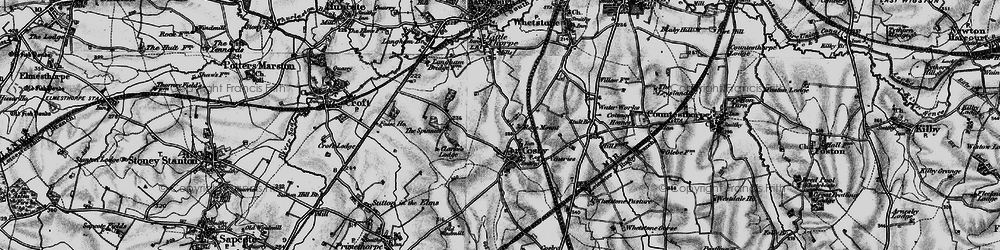 Old map of Cosby in 1899