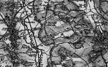 Old map of Cossall in 1895