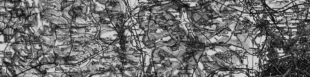 Old map of Cossall in 1895