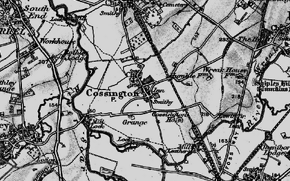 Old map of Cossington in 1899