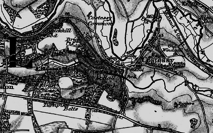 Old map of Costessey Park in 1898