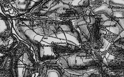 Old map of Costislost in 1895