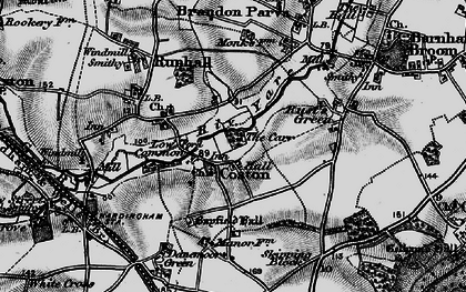 Old map of Coston in 1898