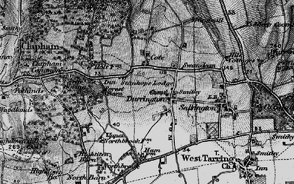 Old map of Castle Goring in 1895
