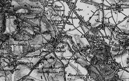 Old map of Cotebrook in 1897