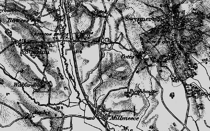 Old map of Cotes Heath in 1897