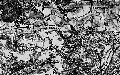 Old map of Cotes Park in 1896