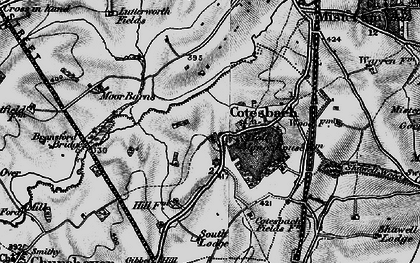 Old map of Cotesbach in 1898