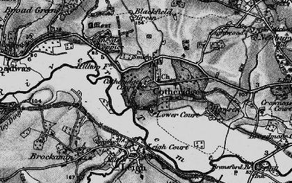 Old map of Blackfield Green in 1898