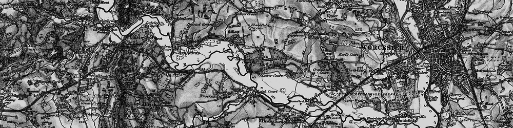 Old map of Blackfield Green in 1898