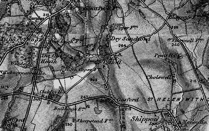 Old map of Cothill in 1895