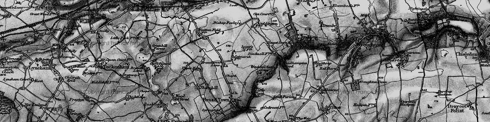 Old map of Cotmarsh in 1898