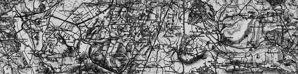 Old map of Coton in 1897