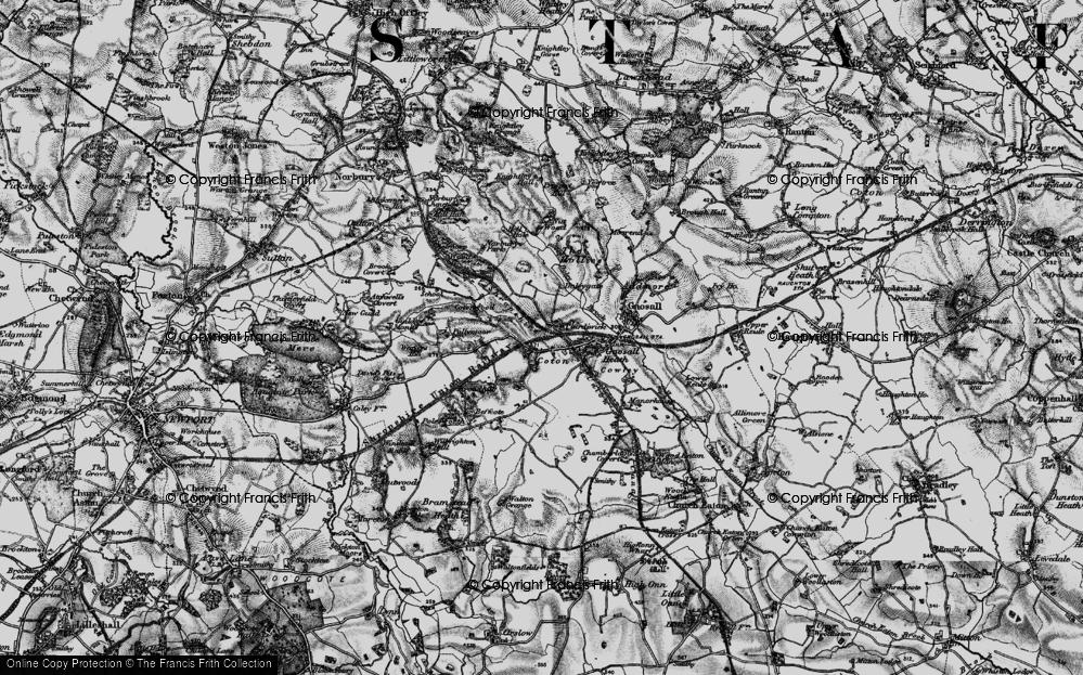 Old Map of Coton, 1897 in 1897