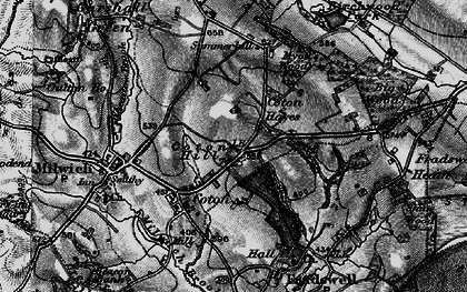 Old map of Coton Hill in 1897