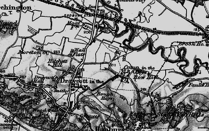 Old map of Coton in the Clay in 1897