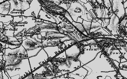 Old map of Cotonwood in 1897
